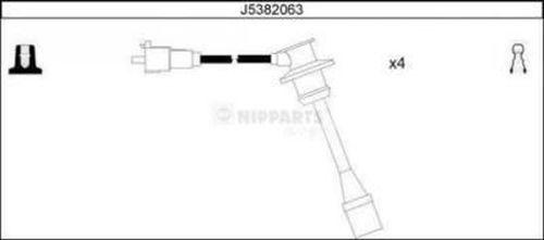 Nipparts J5382063 - Комплект проводів запалювання autocars.com.ua