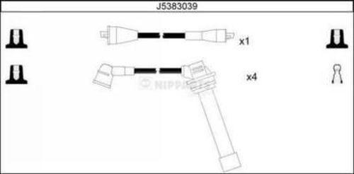 Nipparts J5383039 - Комплект проводов зажигания autodnr.net