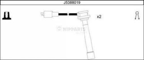 Nipparts J5388019 - Комплект проводов зажигания avtokuzovplus.com.ua