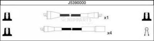 Nipparts J5390000 - Комплект проводов зажигания avtokuzovplus.com.ua