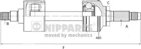 Euro Driveline MI242A - Приводний вал autocars.com.ua