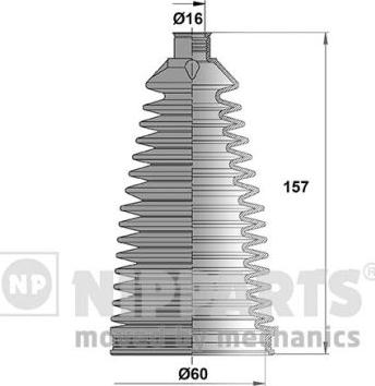 Nipparts N2842045 - Комплект пыльника, рулевое управление autodnr.net