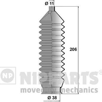 Nipparts N2843013 - Комплект пыльника, рулевое управление avtokuzovplus.com.ua