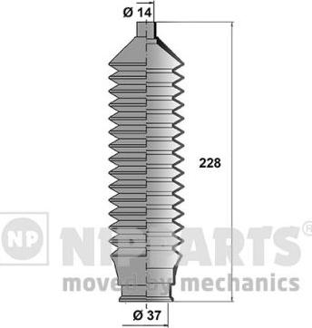 Nipparts N2843014 - Комплект пыльника, рулевое управление autodnr.net