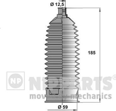 Nipparts N2844026 - Комплект пилника, рульове управління autocars.com.ua