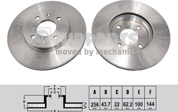 Nipparts N3300553 - Тормозной диск autodnr.net