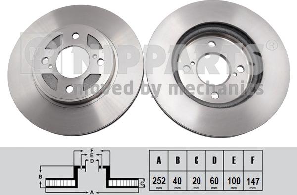 Nipparts N3308033 - Тормозной диск avtokuzovplus.com.ua