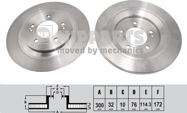 Nipparts N3310311 - Гальмівний диск autocars.com.ua