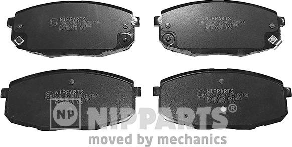 Nipparts N3600563 - Тормозные колодки, дисковые, комплект avtokuzovplus.com.ua