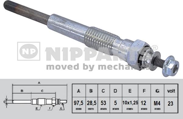 Nipparts N5712030 - Свеча накаливания autodnr.net