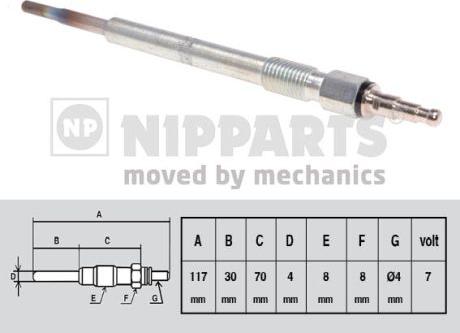 Nipparts N5715017 - Свеча накаливания autodnr.net