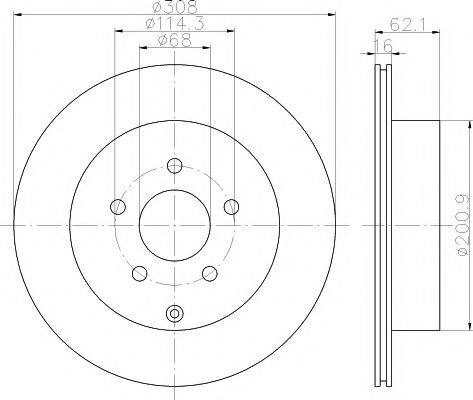 NISSAN 43206-CA000 - Тормозной диск avtokuzovplus.com.ua