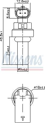 Nissens 207035 - Датчик, температура охлаждающей жидкости autodnr.net