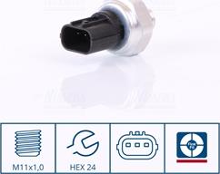 Nissens 301034 - Пневматичний вимикач, кондиціонер autocars.com.ua