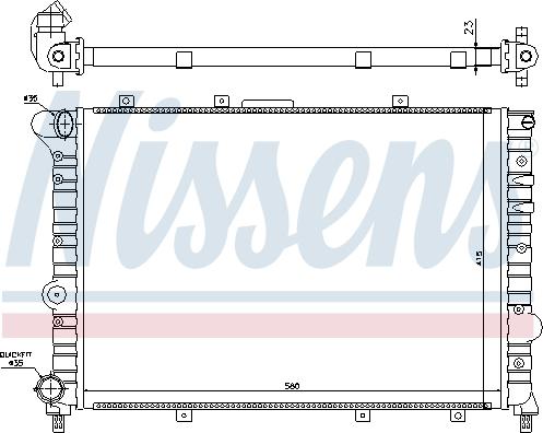 Nissens 699986 - Радіатор, охолодження двигуна autocars.com.ua