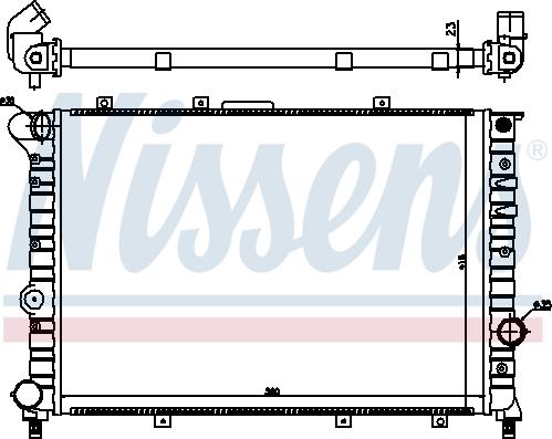 Nissens 697312 - Радіатор, охолодження двигуна autocars.com.ua