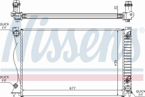 Nissens 60236 - Радіатор, охолодження двигуна autocars.com.ua