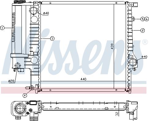 Nissens 690178 - Радіатор, охолодження двигуна autocars.com.ua