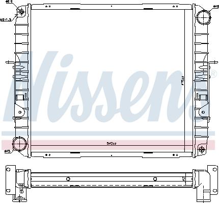 Nissens 606355 - Радиатор, охлаждение двигателя avtokuzovplus.com.ua