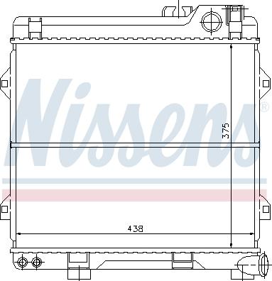 Nissens 60639 - Радіатор, охолодження двигуна autocars.com.ua