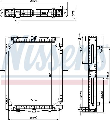 Nissens 606425 - Радиатор, охлаждение двигателя avtokuzovplus.com.ua