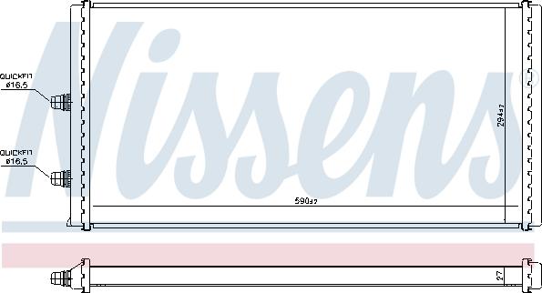 NISSENS 606517 - Радіатор, охолодження двигуна autocars.com.ua
