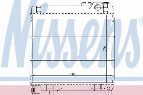 Nissens 60652 - Радіатор, охолодження двигуна autocars.com.ua