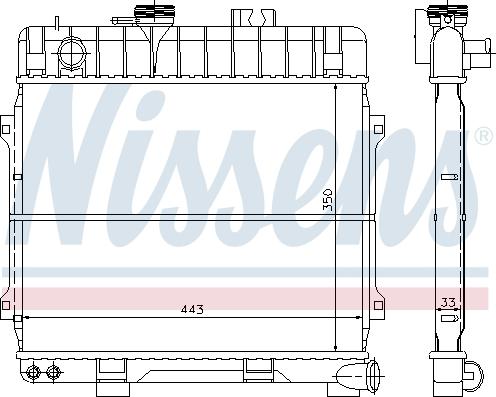 Nissens 60674 - Радіатор, охолодження двигуна autocars.com.ua