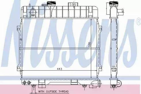 Nissens 60675 - Радіатор, охолодження двигуна autocars.com.ua