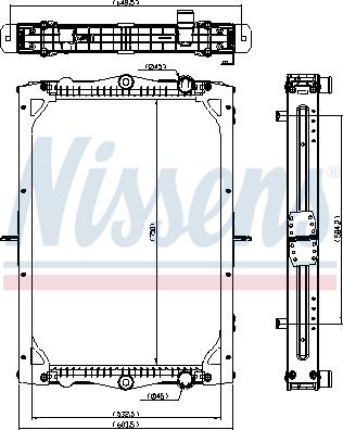 NISSENS 606772 - Радіатор, охолодження двигуна autocars.com.ua