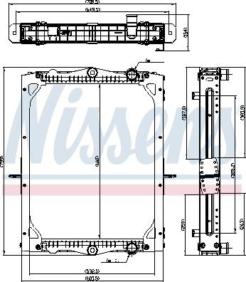 Nissens 606773 - Радіатор, охолодження двигуна autocars.com.ua