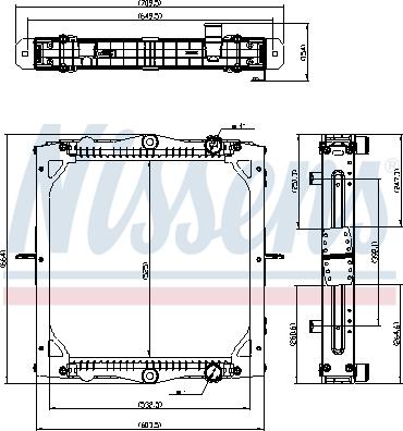 Nissens 606775 - Радіатор, охолодження двигуна autocars.com.ua