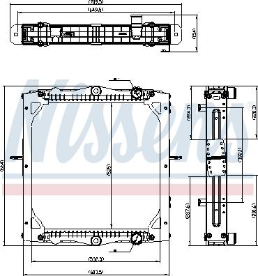 Nissens 606776 - Радиатор, охлаждение двигателя avtokuzovplus.com.ua