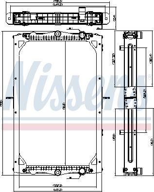 NISSENS 606777 - Радіатор, охолодження двигуна autocars.com.ua