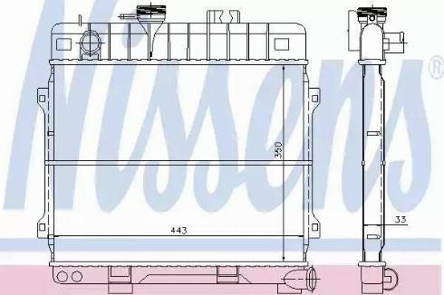 Nissens 60678 - Радіатор, охолодження двигуна autocars.com.ua