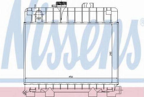 Nissens 60685 - Радіатор, охолодження двигуна autocars.com.ua