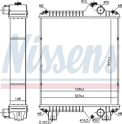 Nissens 606891 - Радиатор, охлаждение двигателя avtokuzovplus.com.ua