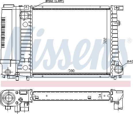 Nissens 691783 - Радиатор, охлаждение двигателя autodnr.net