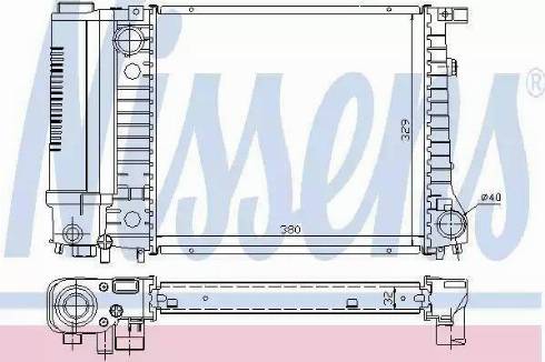 Nissens 60729 - Радиатор, охлаждение двигателя autodnr.net