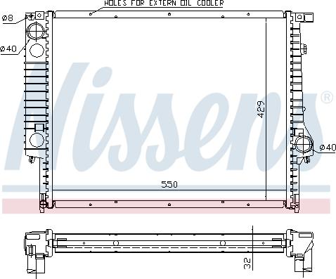 Nissens 60759A - Радиатор, охлаждение двигателя avtokuzovplus.com.ua