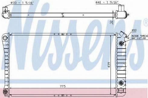 Nissens 60906A - Радіатор, охолодження двигуна autocars.com.ua