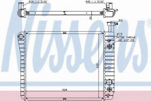 Nissens 60939A - Радіатор, охолодження двигуна autocars.com.ua