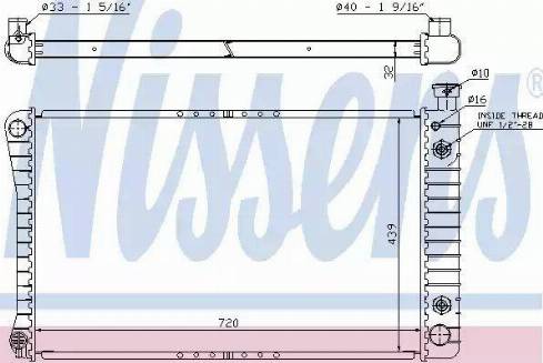 Nissens 609691 - Радіатор, охолодження двигуна autocars.com.ua