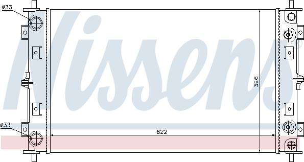 Nissens 60981A - Радиатор, охлаждение двигателя autodnr.net