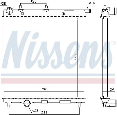 Nissens 694932 - Радіатор, охолодження двигуна autocars.com.ua