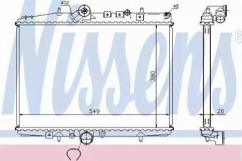 Nissens 61294 - Радиатор, охлаждение двигателя avtokuzovplus.com.ua