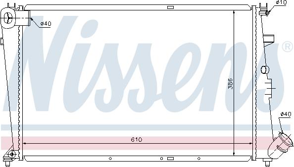 Nissens 61303 - Радиатор, охлаждение двигателя autodnr.net