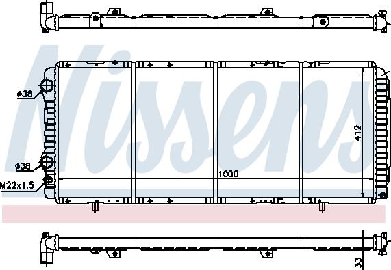 Nissens 694392 - Радіатор, охолодження двигуна autocars.com.ua