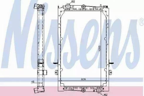 Nissens 61446A - Радиатор, охлаждение двигателя avtokuzovplus.com.ua