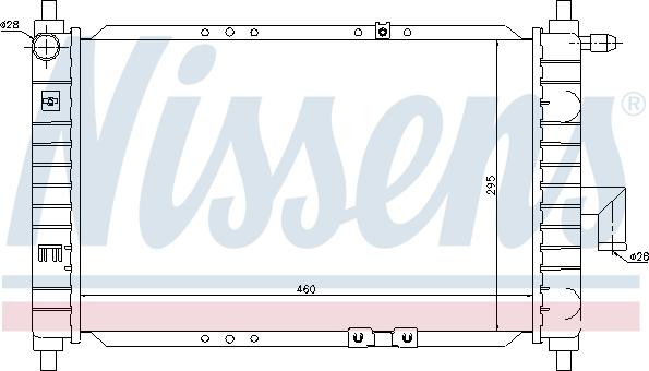 Nissens  61646 - Радиатор, охлаждение двигателя avtokuzovplus.com.ua